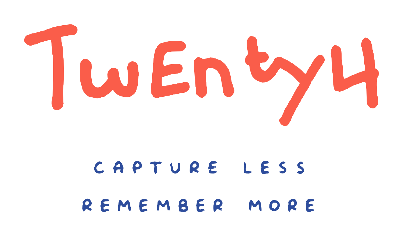 Twenty4: capture less, remember more