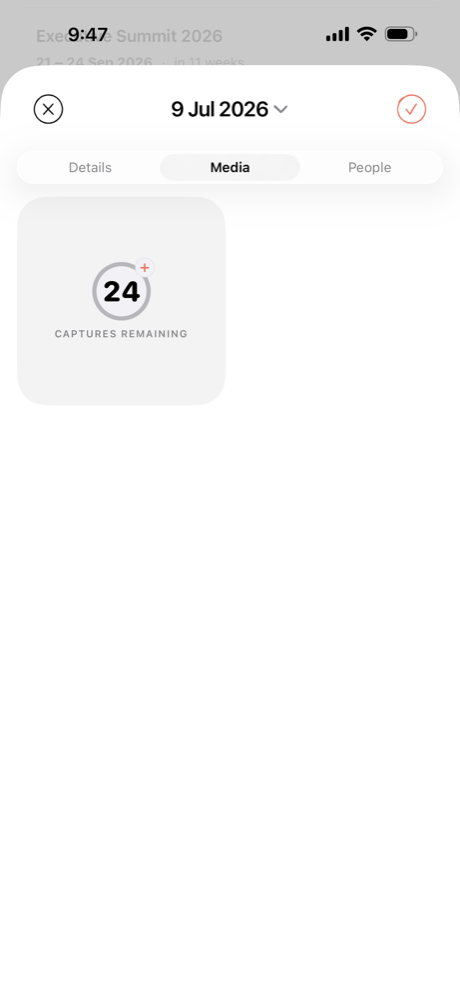 The Twenty4 film counter reading 24 captures remaining